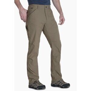 Kuhl Pants Men’s Size 35 Khaki Tan Renegade Zip Pockets Outdoors Hiking #5120